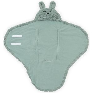 Jollein Bunny Wikkeldeken met konijnenoren voor Baby´s, 100 x 105 cm, Groen 032-566-66018