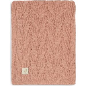 Jollein Baby Deken Ledikant 100x150cm Spring Knit - Rosewood/Coral Fleece