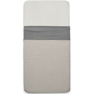 Jollein Baby Laken Ledikant 120x150cm Wrinkled - Storm Grey