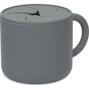 Jollein - Snack Cup (Storm Grey) - Siliconen - Snack Cup Baby, Snack Beker - 6-18 maanden