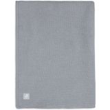 Jollein Wiegdeken Basic Knit Stone Grey/Fleece 75x100cm