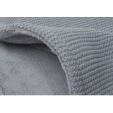 Jollein Wiegdeken Basic Knit Stone Grey/Fleece 75x100cm