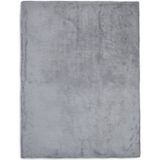 Jollein Wiegdeken Basic Knit Stone Grey/Fleece 75x100cm