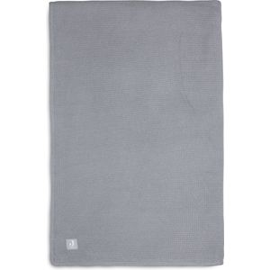 Jollein Basic Knit Stone Grey / Fleece 100 x 150 cm Ledikantdeken 517-522-65220