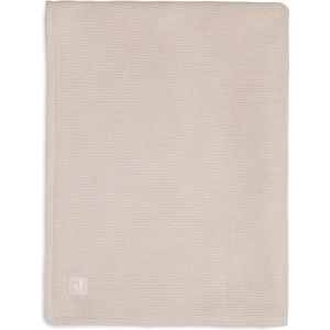 Ledikantlaken Jollein Deken Ledikant Basic Knit Pale Pink/Fleece-100 x 150 cm (Ledikantlaken)