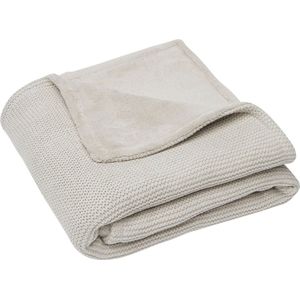 Jollein Baby Deken Ledikant Basic Knit Nougat/Fleece