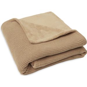 Jollein Baby Deken Wieg Basic Knit Biscuit/Fleece
