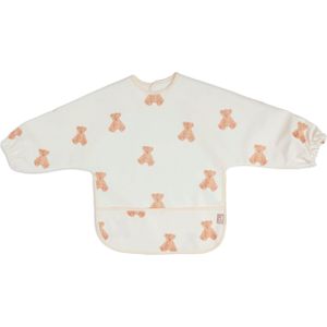 Jollein - Slab Waterproof met mouw (Teddy Bear) - Polyester - Polyurethaan - Slabbetjes Baby - 40 cm