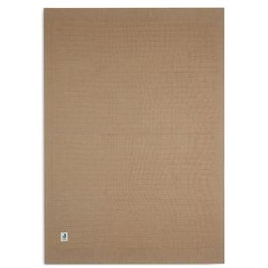 Jollein - Deken Ledikant - Biscuit - GOTS - Gebreide Deken van Organisch Katoen