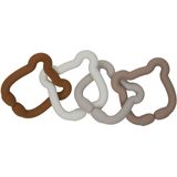 Jollein Speelgoed Ringen Siliconen 20x7x1cm Teddy Bear