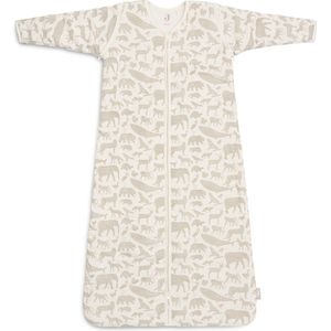 Jollein Baby Slaapzak Winter Met Afritsbare Mouw 110cm Animals - Nougat - Winterslaapzak