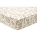 Jollein Jersey Animals Hoeslaken - 60 x 120 cm - Nougat