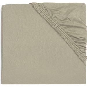 Jollein - Hoeslaken Jersey 60x120cm - Wieg, Ledikant, Babybed - Olive Green