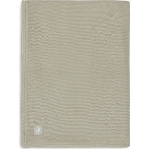 Jollein - Basic Knit Ledikantdeken - Olive Green - Fleece - 100 x 150 cm