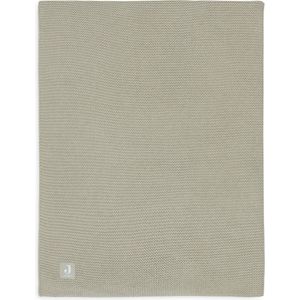 Bettdecke Bettgestell 100x150cm Basic Knit - Olivgrün