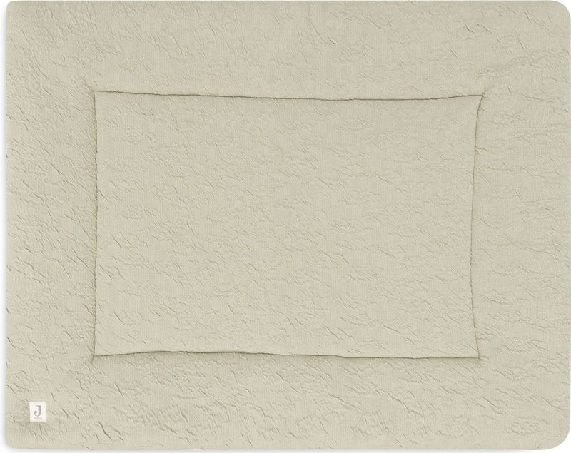 Jollein - Boxkleed 75x95cm - Speelkleed Baby - Soft Waves - Olive Green