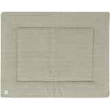 Jollein - Boxkleed 75x95cm - Speelkleed Baby - Grain Knit - Olive Green