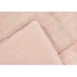 Jollein - Boxkleed 75x95cm - Speelkleed Baby - Grain Knit - Wild Rose