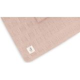 Jollein - Boxkleed 75x95cm - Speelkleed Baby - Grain Knit - Wild Rose