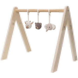 Houten Babygym - Animals - 5 cm Hoogte - 22 cm Breedte - 27 cm Lengte