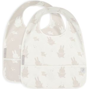 Jollein x Nijntje Slab Waterproof Miffy&Snuffy - Nougat - 2 Stuks