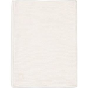 Jollein Deken Wieg Wiegdeken, Wiegdekentje, Dekentje Baby Basic Knit Ivory/Coral fleece