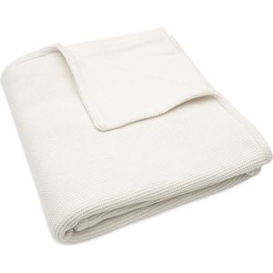 Jollein Deken Ledikant Basic Knit Dekentje Baby Ivory/Coral fleece