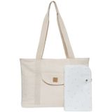 Jollein - Luiertas Shopper Twill Natural - Wit - 100% Gerecycled Polyester