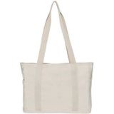 Jollein - Luiertas Shopper Twill Natural - Wit - 100% Gerecycled Polyester