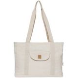 Jollein - Luiertas Shopper Twill Natural - Wit - 100% Gerecycled Polyester