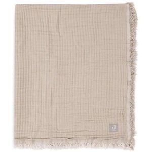 Jollein Baby Wiegdeken - 75x100cm - Fringe - Olive Green/Ivory - GOTS