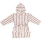 Jollein Badjas 1-2 jaar Stripe Terry - Wild Rose - GOTS