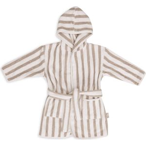 Jollein Badjas 1-2 jaar Stripe Terry - Olive Green - GOTS