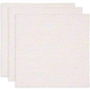 Jollein x Nijntje Hydrofiele Doek Small - 70x70cm - Miffy Stripe - Biscuit - 3 Stuks