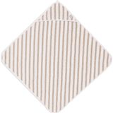 Jollein 534-514-67058 handdoek met capuchon Stripe badstof olijf/wit (75x75 cm)