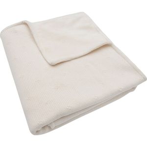 Jollein Deken Wieg Wiegdeken, Wiegdekentje, Dekentje Baby Cosy Knit Ivory/Velvet