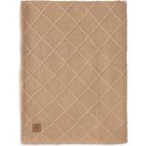 Jollein Deken Ledikant Dekentje Baby Check Knit Biscuit/Teddy Fleece