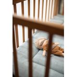 Jollein - Boxkleed 75x95cm - Speelkleed Baby - Cosy Knit Sea Green