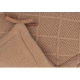 jollein Boxrand Ruit Gebreid Biscuit 180 x 30 cm
