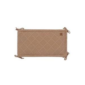 Jollein Box-Stoßstange Karo Strick Biscuit 180 X 30 cm