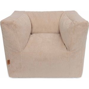 Jollein - Kinderfauteuil - Corduroy - Natural - Kinder Zitzak - 1 t/m 4 jaar