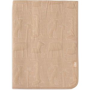 jollein Ledikantdeken 100x150cm Jungle Jambo - Biscuit/Oatmeal