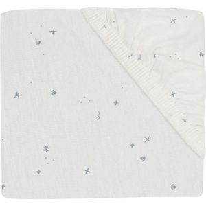 Jollein Twinkling Hoeslaken Wieg - Jersey - 40/50 x 80/90 cm - Sea Green