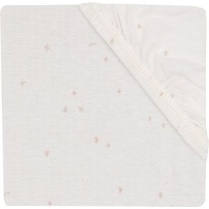 Jollein Twinkling Hoeslaken Wieg - Jersey - 40/50 x 80/90 cm - Wild Rose