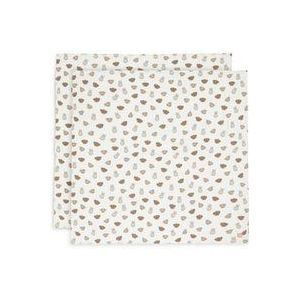 Jollein hydrofiele doek large Miffy and Friends - set van 2 wit/beige/bruin