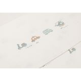 On The Go - Lakentje - Ivoor - Speelse Print - 75x100cm