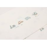 Jollein - On The Go - Ledikantlaken - Wit Blauw - 120 x 150 cm