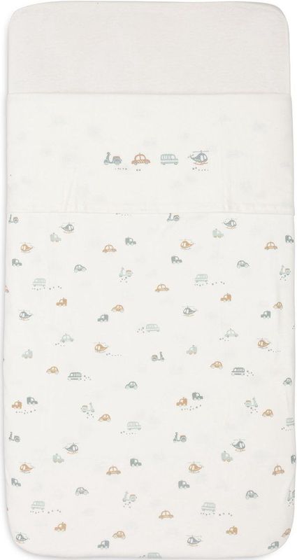 Jollein - On The Go - Ledikantlaken - Wit Blauw - 120 x 150 cm