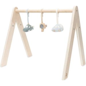 Speelgoed - Babygym - Sea Green/Ivory/Cloud Blue - Polyester - 3 Hangertjes