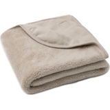 Jollein - Wiegdeken Basic Jersey/Sherpa - Warm Sand - 75x100 cm